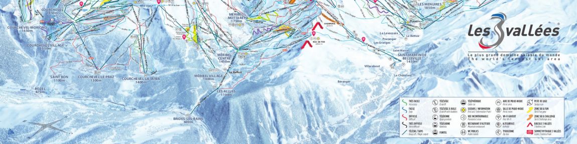 Courchevel Piste Maps and Ski Resort Map